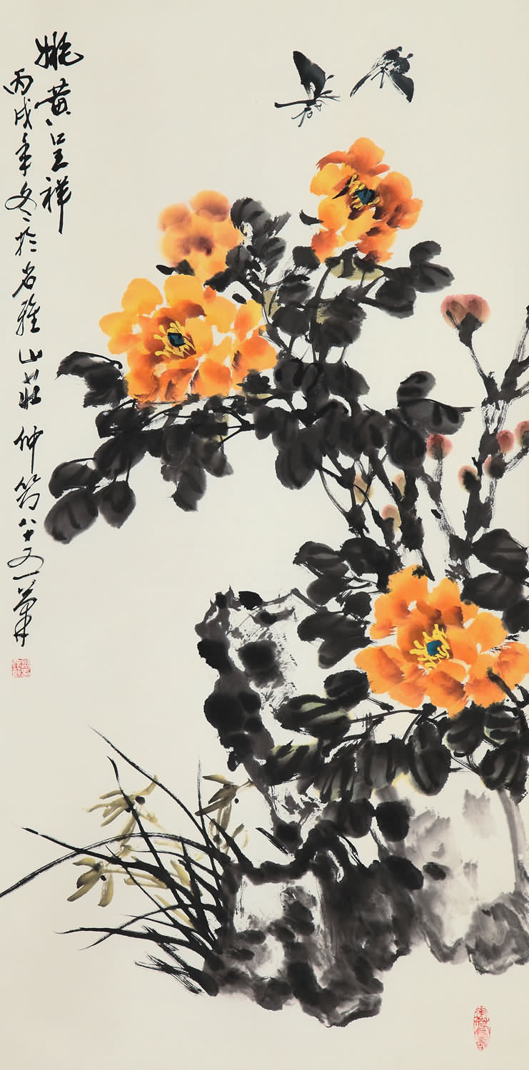 邵仲节-姚黄呈祥拍卖预展,邵仲节作品拍卖估价,成都金沙2012夏季艺术