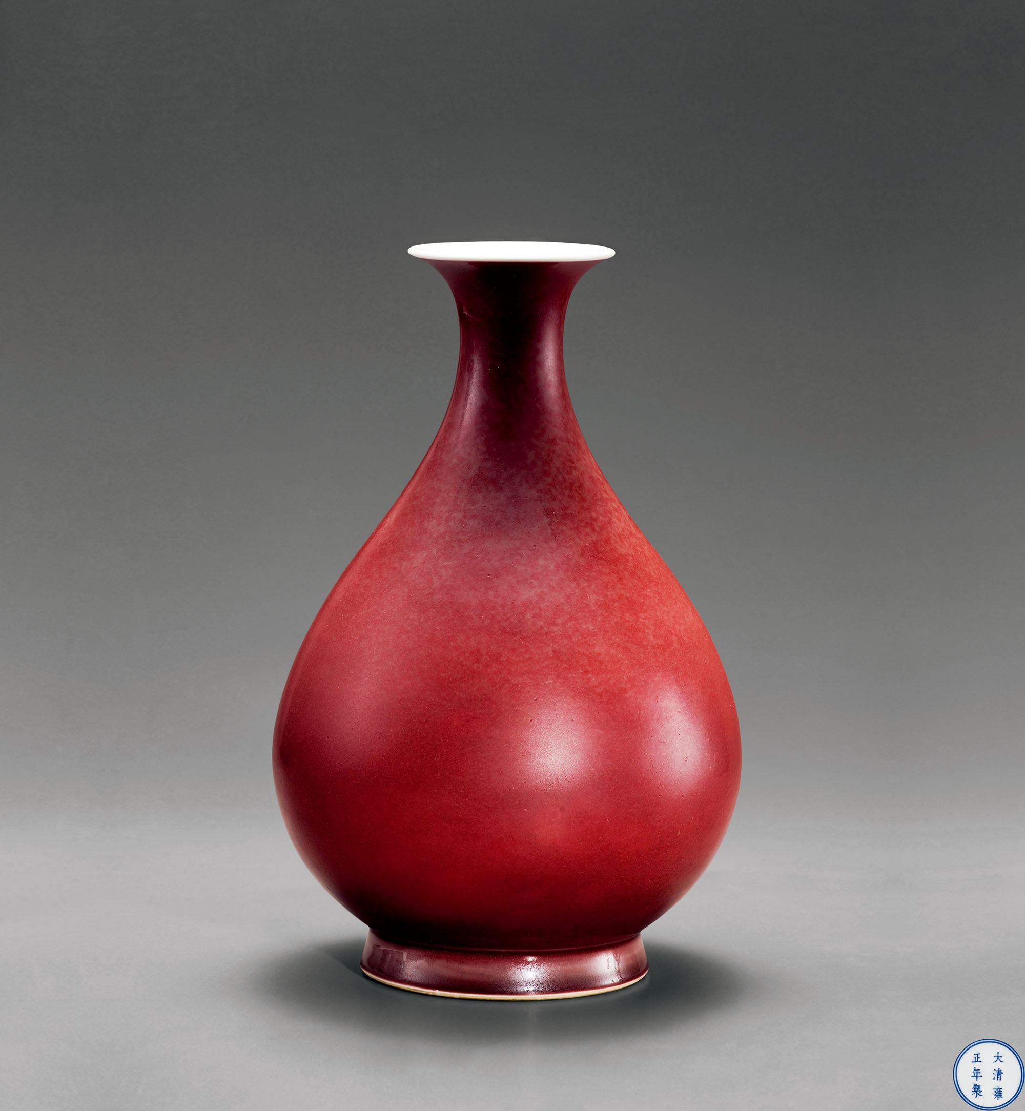 轶名,清雍正霁红釉玉壶春瓶,轶名作品拍卖预展,轶名作品拍卖价格,成都八