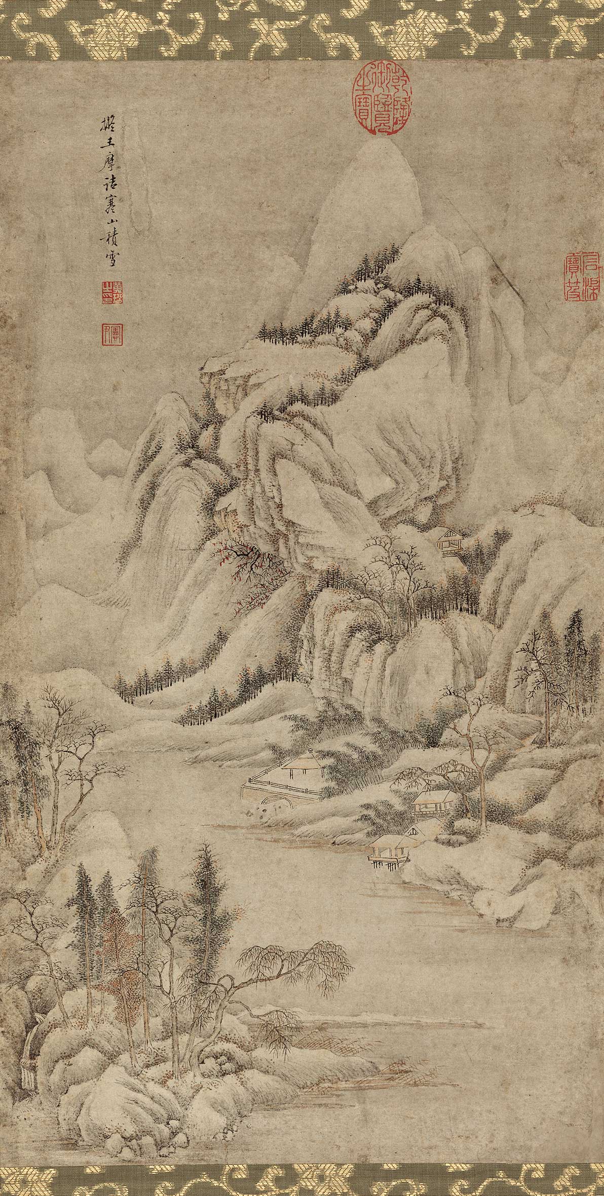 品拍卖会瑞福臻集——清代宫廷书画暨清宫藏画专场黄玢-寒山积雪预展