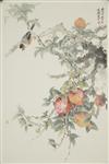 俞鸿宾-石榴翠鸟