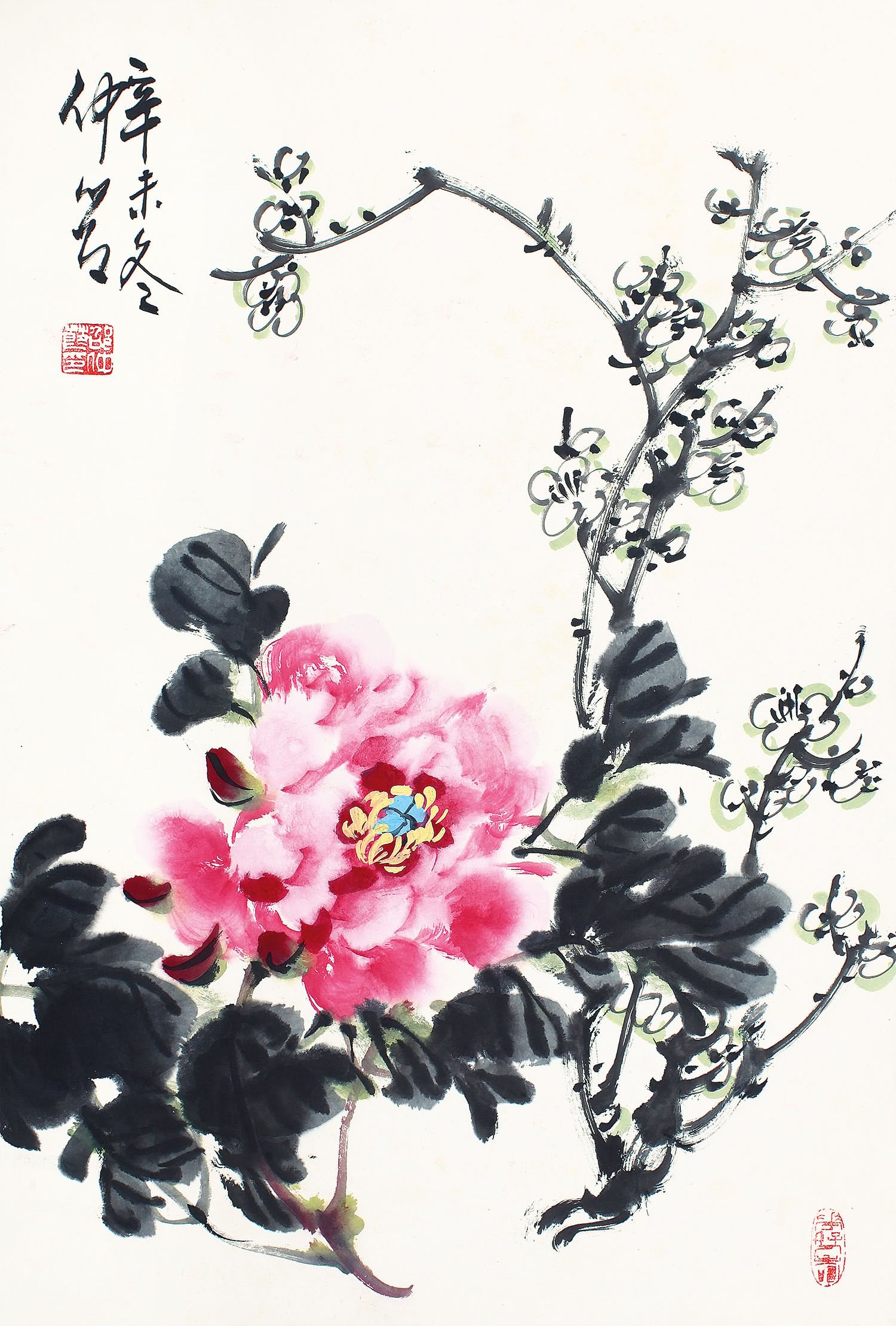 邵仲节-国色清朗拍卖预展,邵仲节作品拍卖估价,四川盛源2014秋季艺术