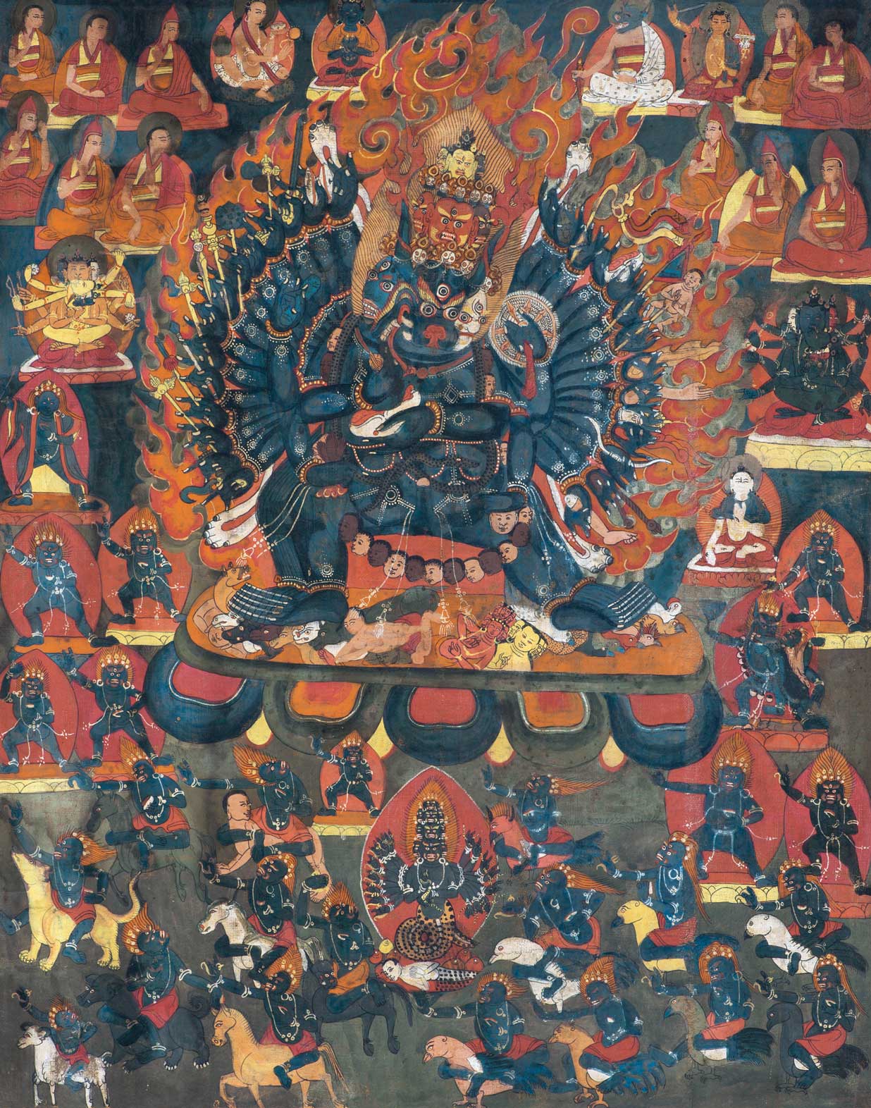 秋季艺术品拍卖会"作意"——佛教艺术专场十八世纪 大威德金刚预展